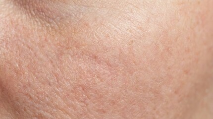 Fototapeta premium Close up of textured human skin with fine lines and pores macro detail