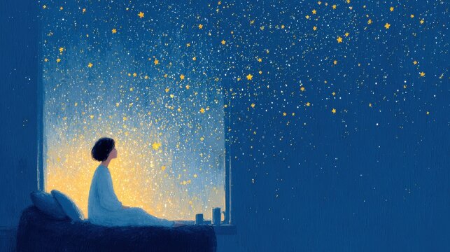 Night sleep disturbance with restless mind anxiety and inability to sleep