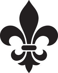 fleur de lis icon vector design template. black icon drawing vector © MDROBIUL