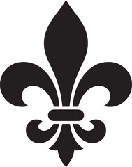 fleur de lis icon vector design template. black icon drawing vector © MDROBIUL