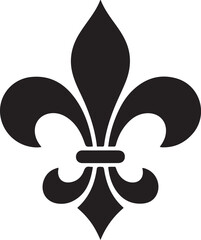fleur de lis icon vector design template. black icon drawing vector © MDROBIUL