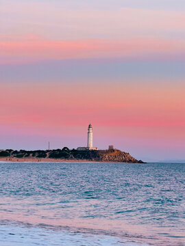 lighthouse at sunset - Spain - Trafalgal