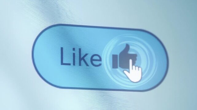 Dynamic Like Button Animation for Interactive Interfaces