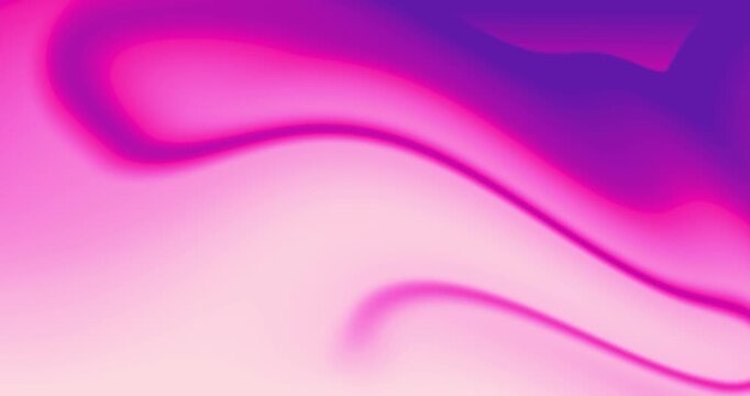 Pink & Purple Moving Wavey Liquid Abstract Gradient Background. Motion Graphics: Looping Colorful Smooth Blurred Gradient Animation Background - 4K