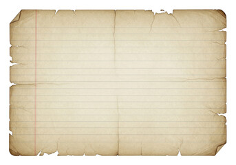 Fototapeta premium Aged parchment paper with faint grid lines for writing or drawing