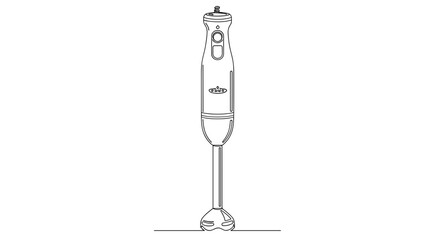 Electric Handheld Immersion Blender Device. © Pengki