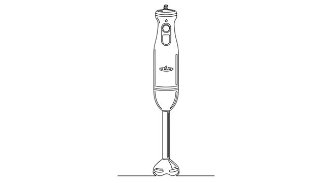 Electric Handheld Immersion Blender Device.