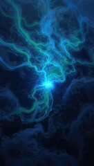 Obraz premium Cosmic Energy Flow in Deep Space