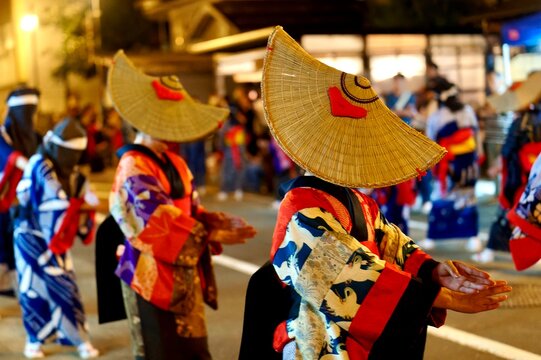 西馬音内盆踊り　秋田県羽後町　traditional japanese dance festival