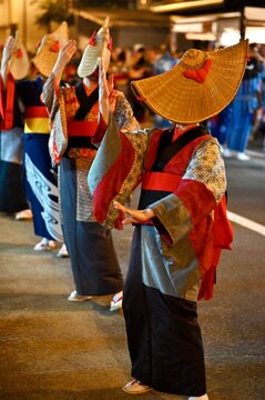 西馬音内盆踊り　秋田県羽後町　traditional japanese dance festival