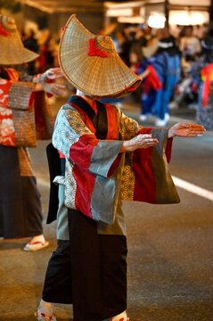 西馬音内盆踊り　秋田県羽後町　traditional japanese dance festival