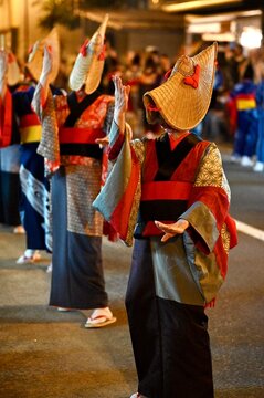 西馬音内盆踊り　秋田県羽後町　traditional japanese dance festival