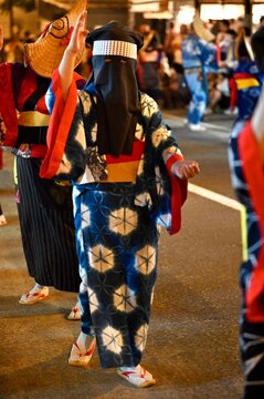 西馬音内盆踊り　秋田県羽後町　traditional japanese dance festival