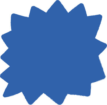 Badge Burst Shape Rough Edge