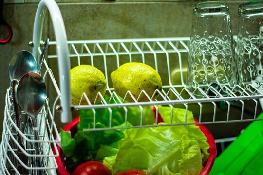 verduras en la cocina