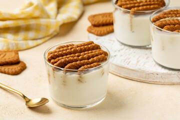 The viral two ingredient Japanese yogurt cheesecake, homemade no-bake, high-protein dessert made by...