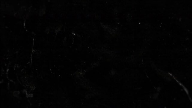 THE END movie title screen Black background with white specks