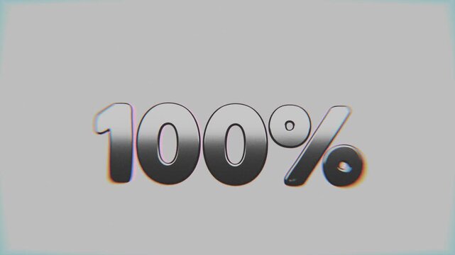 countdown percentage timer loading animation, on black background, content creator, game streaming animation