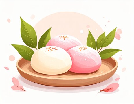 端午の節句 柏餅 和菓子 日本 イラスト