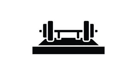 Simple black outline of a skateboard a minimalist silhouette © MDJAMAL