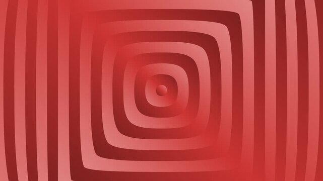 Red Square Spiral Pattern Animation Loop.