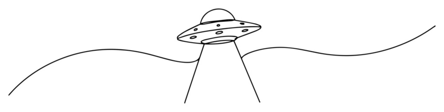 ufo abduction beam line drawing