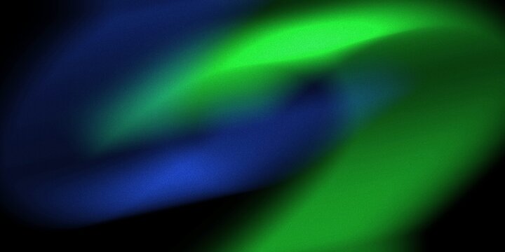 Abstract Dark Blue and Green Mesh Gradient Background with Soft Dynamic Fluid Waves