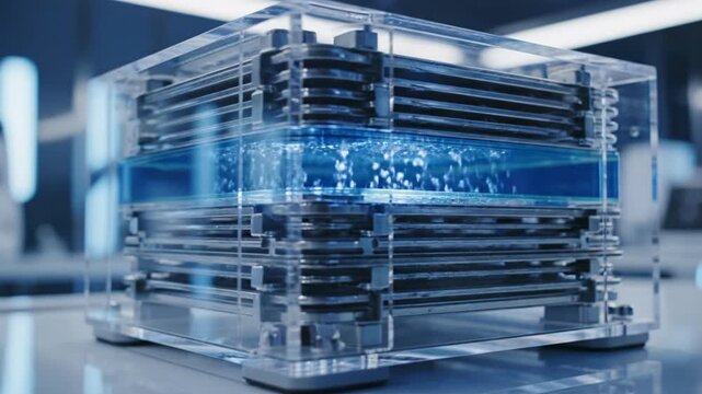 Hydrogen Fuel Cell Stack in Clean Laboratory Advanced Energy Technology