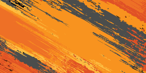 Sublimation jersey design vector brush modern grunge camouflage background paint splash splashes bold stripes brush orange stripes abstract. eps 10 © Samsul