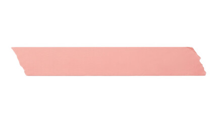 A pink rectangular object with a rough edge on a black background on transparent background