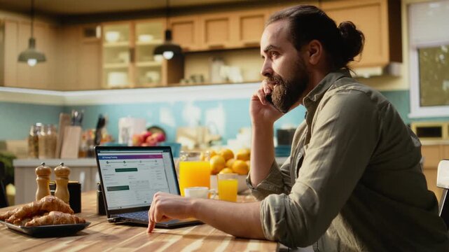 Man arguing with call center agent for delivery delay or lost package, logistics and transport issues. Real time tracking verification and customer support communication on phone call.