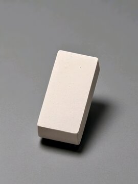 Einfacher Radiergummi auf neutralem Untergrund