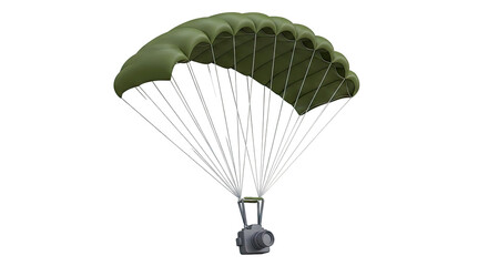 Parachute carrying a camera