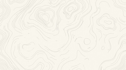 Fototapeta premium Hand Drawn Topographic Map Abstract Background Swirling Lines