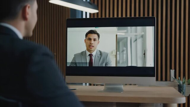  Different team members speak in turn from various global locations while others listen and respond