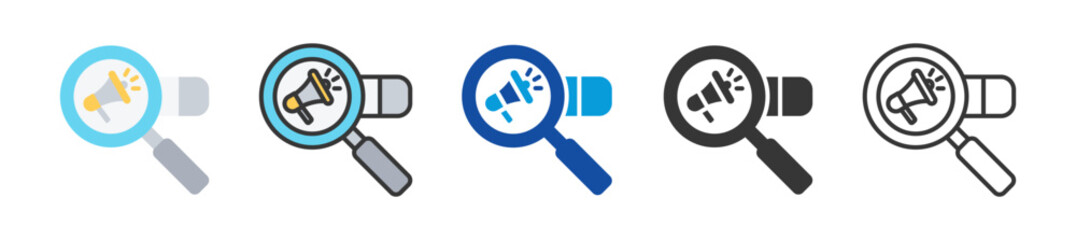 sem icon set multi style various collection