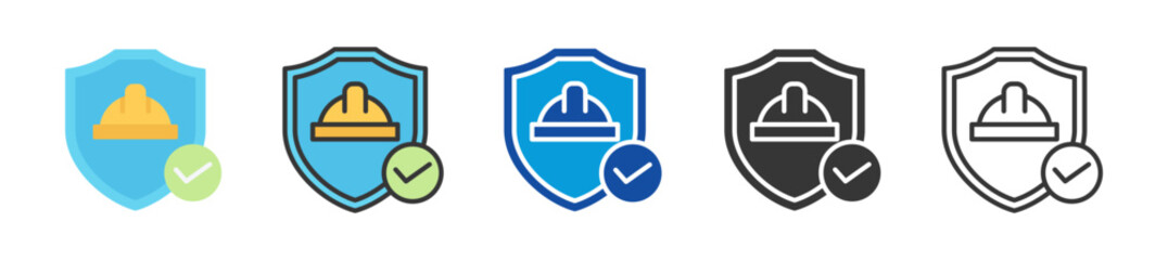 safety tested icon set multi style various collection © Iconjam