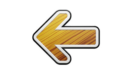 Wooden Arrow Pointing Left