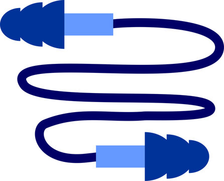 Ear plug icon for industrial workers 
