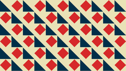 Obraz premium Abstract Diamond and Triangle Geometric Pattern