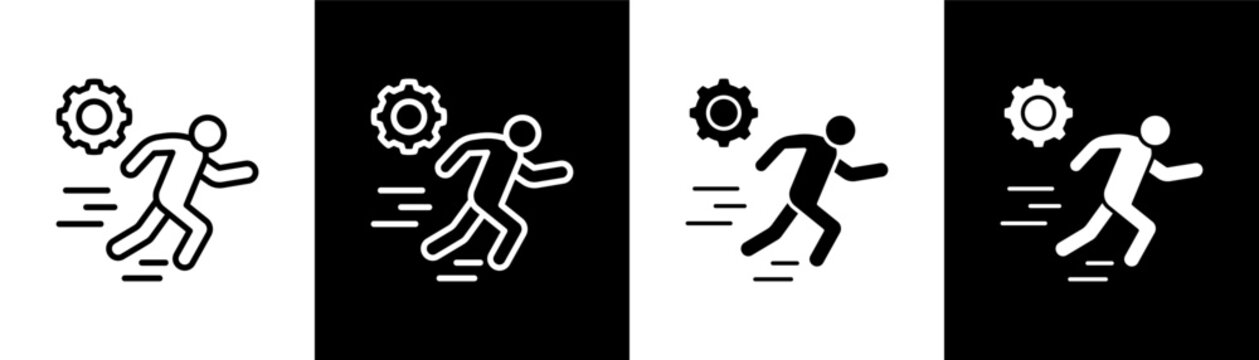 Act Icon Of Line Black And White Style Vector Illustrationn