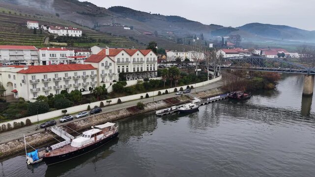 Historical center of Pinhao, Douro region, Portugal