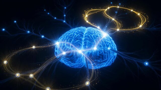 Digital Brain Neural Network Technology Concept - AI & Neuroscience