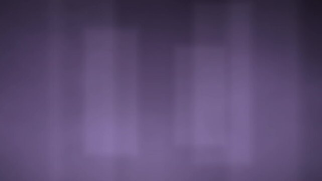 Lavender mist diffuses with vertical light streaks in dreamlike atmosphere