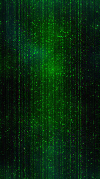 green binary code