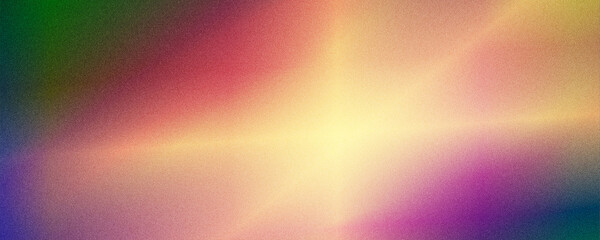 Obraz premium A luminous starburst of blended rainbow hues radiates from the center, creating a dreamy, energetic abstract background ideal for music posters, events, or creative branding.