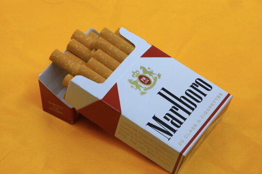 Pack of Marlboro brand Cigarettes by Philip Morris company
