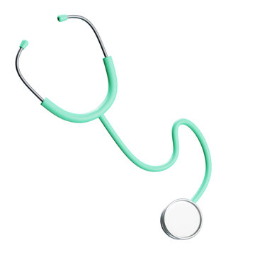 3D Stethoscope Medical Equipment Healthcare Illustration
