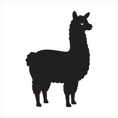 Fototapeta premium vector illustration of a silhouette of a camel