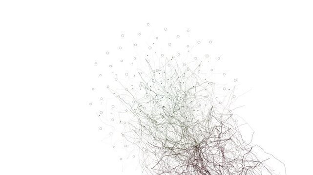 Dense force-directed network of bio-green nodes on clinical white. Thickening connections simulate AI neural weight tuning and algorithmic consensus. Designed for AI and cloud infrastructure content.